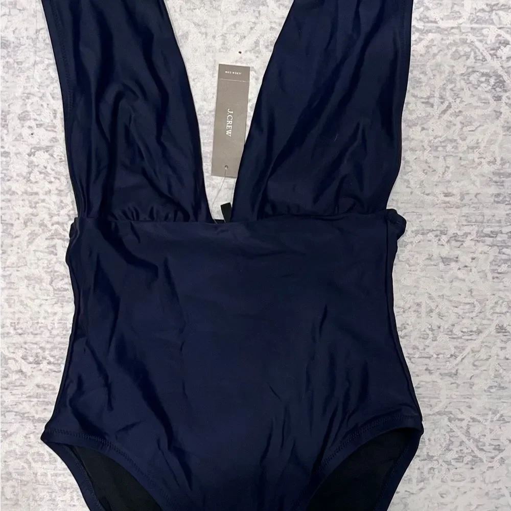 J. Crew Navy One Piece Swimsuit